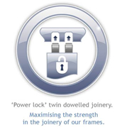 'Power lock' twin dowelled joinery
